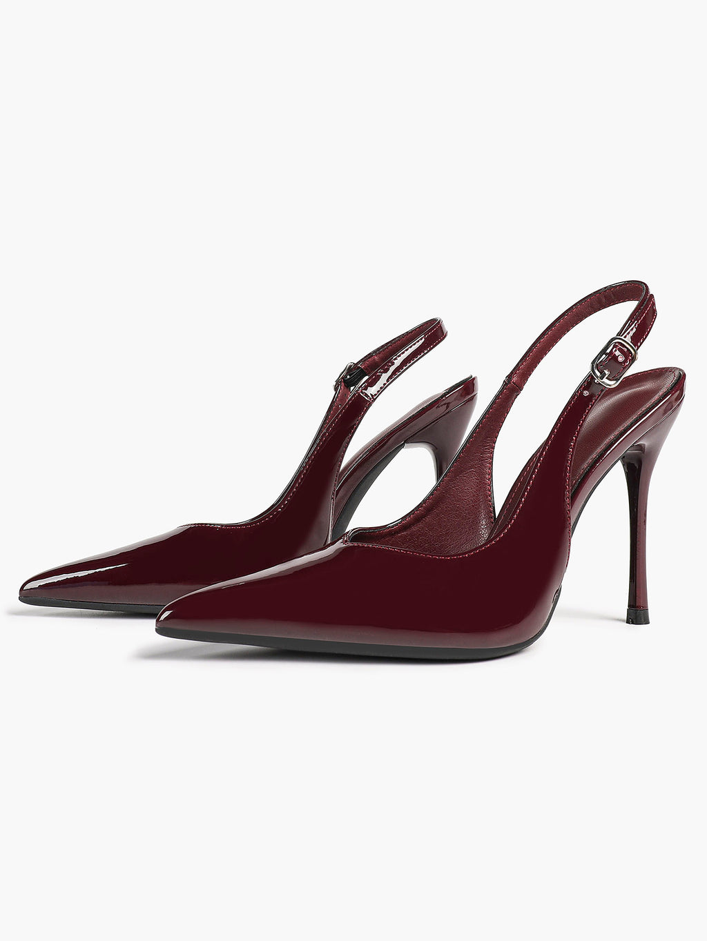 Women's Pointed Toe Slingback High Heel Pumps Heeled Shoes Party Wedding Date Night