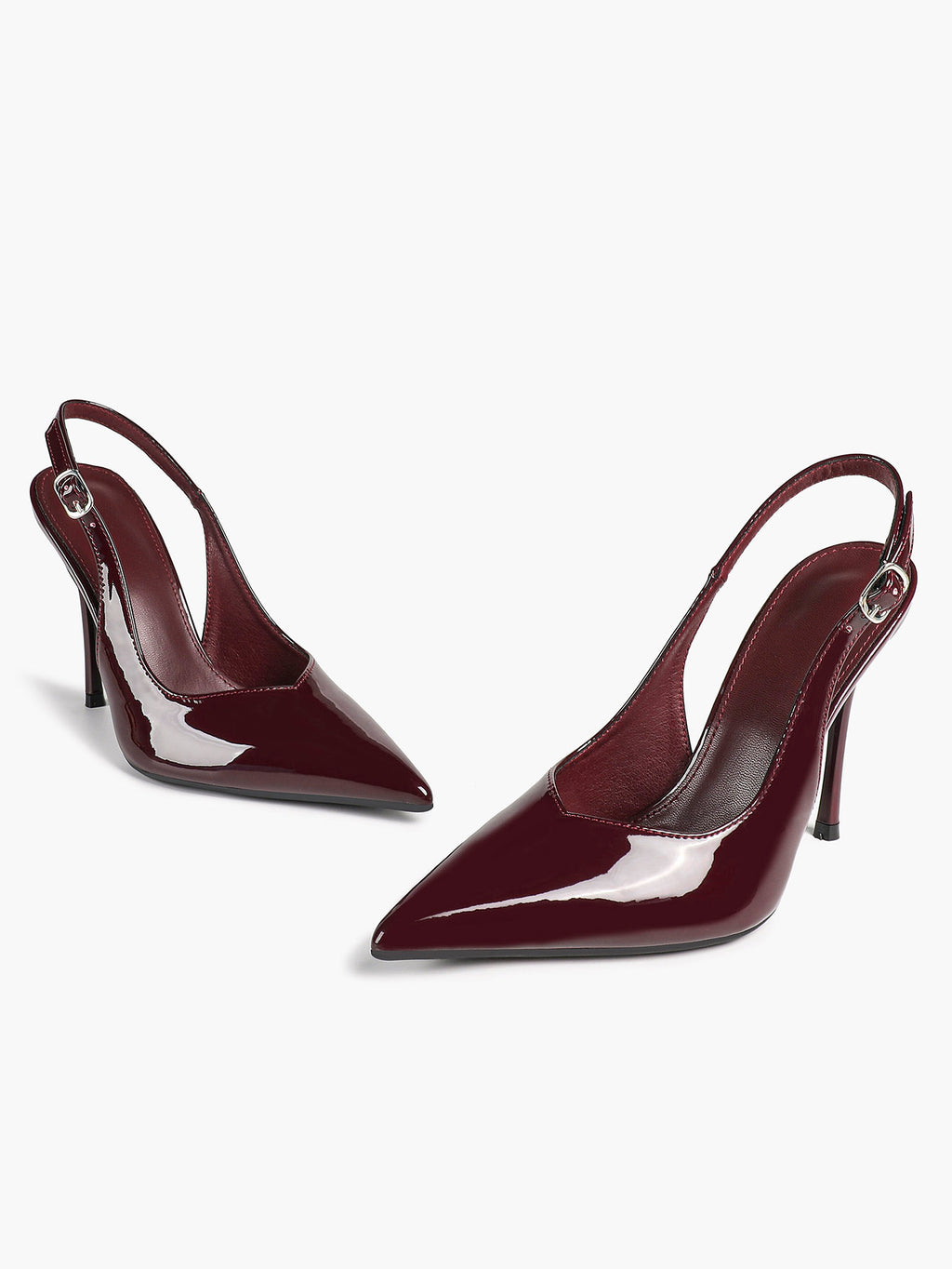 Women's Pointed Toe Slingback High Heel Pumps Heeled Shoes Party Wedding Date Night