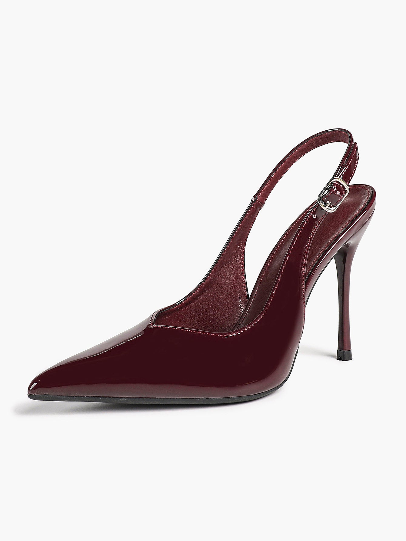 Women's Pointed Toe Slingback High Heel Pumps Heeled Shoes Party Wedding Date Night