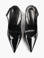 Women's Pointed Toe Slingback High Heel Pumps Heeled Shoes Party Wedding Date Night