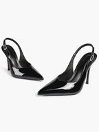 Women's Pointed Toe Slingback High Heel Pumps Heeled Shoes Party Wedding Date Night
