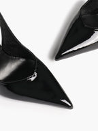 Women's Pointed Toe Slingback High Heel Pumps Heeled Shoes Party Wedding Date Night
