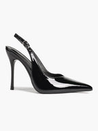 Women's Pointed Toe Slingback High Heel Pumps Heeled Shoes Party Wedding Date Night