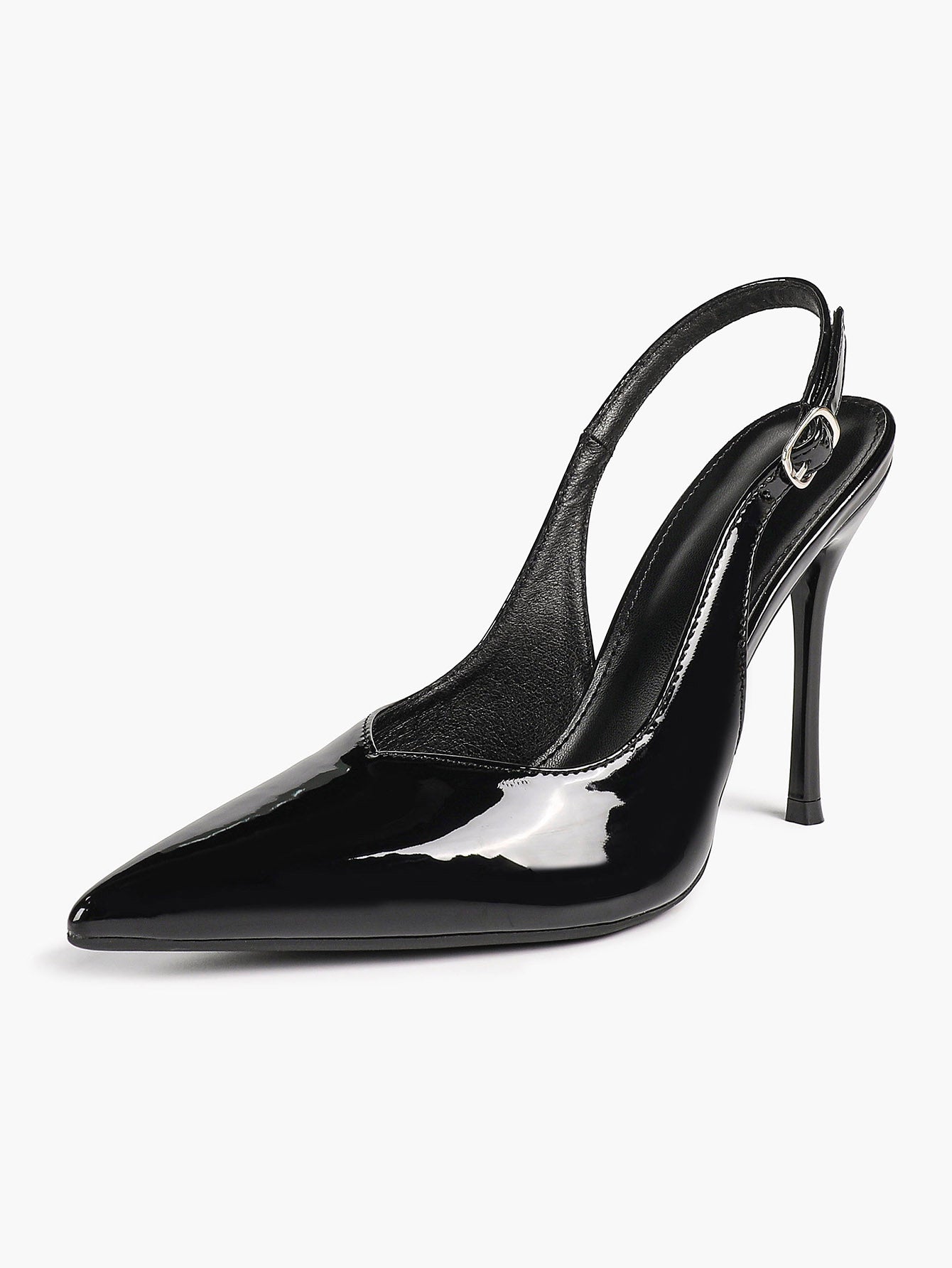 Women's Pointed Toe Slingback High Heel Pumps Heeled Shoes Party Wedding Date Night