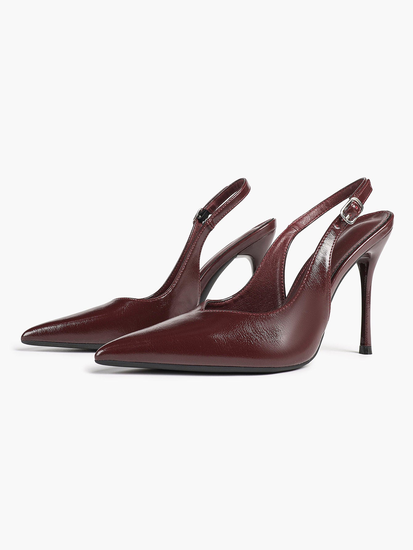 Women's Pointed Toe Slingback High Heel Pumps Heeled Shoes Party Wedding Date Night