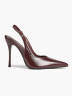 Women's Pointed Toe Slingback High Heel Pumps Heeled Shoes Party Wedding Date Night