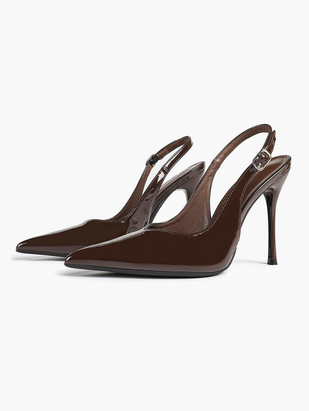 Women's Pointed Toe Slingback High Heel Pumps Heeled Shoes Party Wedding Date Night