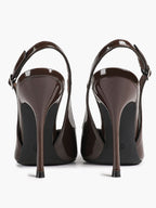 Women's Pointed Toe Slingback High Heel Pumps Heeled Shoes Party Wedding Date Night