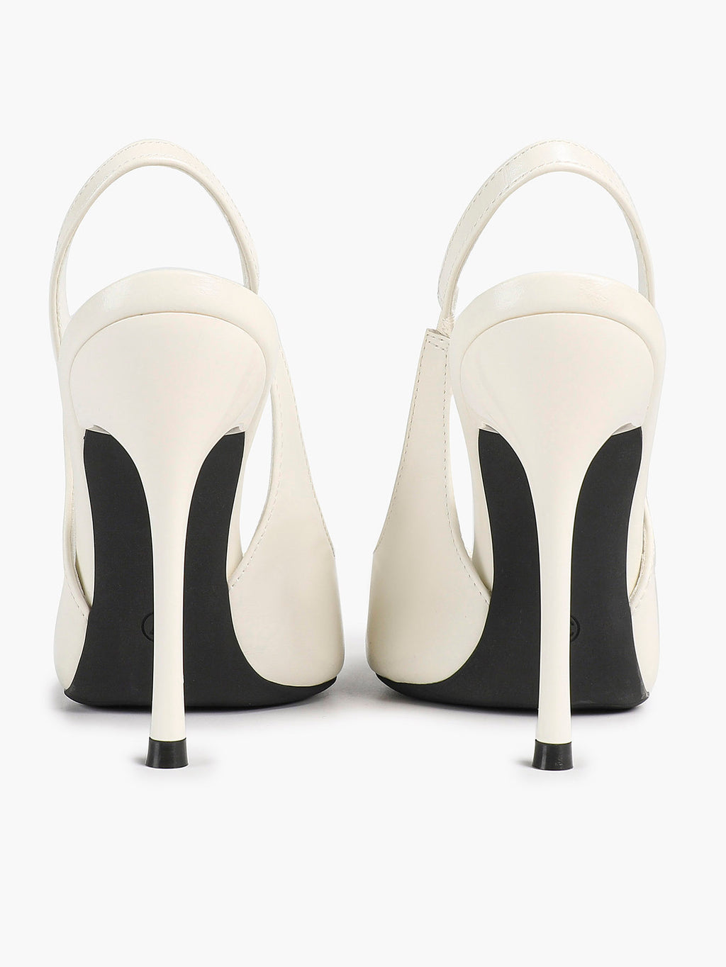 Pointed Toe Slingback Heels Patent Leather Sleek Stilettos Office Formal Event