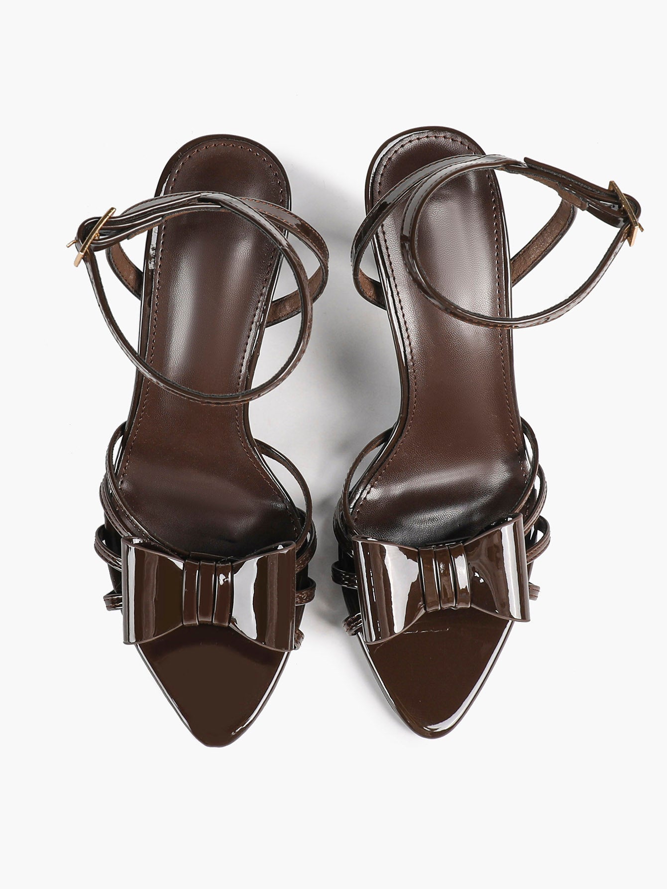 Bow Heeled Sandals Open Toe Stilettos Brunch Date Casual Shoes