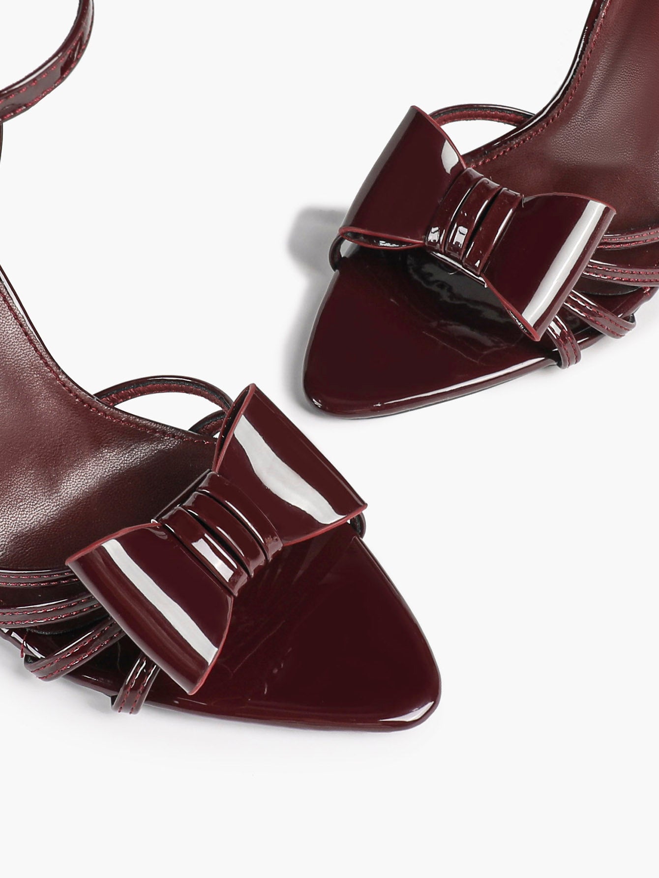 Bow Heeled Sandals Open Toe Stilettos Brunch Date Casual Shoes