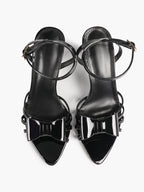 Bow Heeled Sandals Open Toe Stilettos Brunch Date Casual Shoes