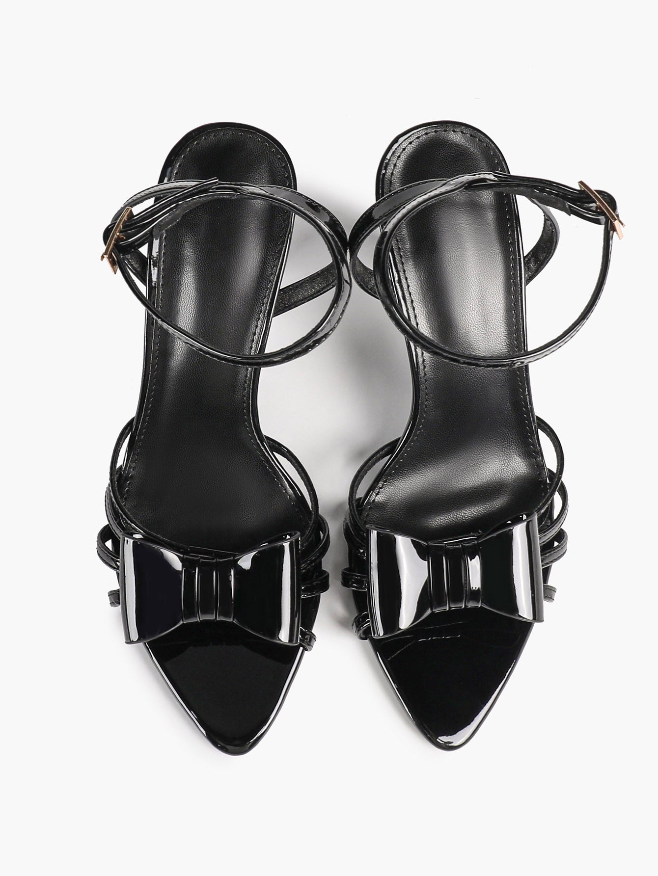 Bow Heeled Sandals Open Toe Stilettos Brunch Date Casual Shoes
