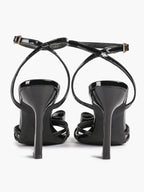 Bow Heeled Sandals Open Toe Stilettos Brunch Date Casual Shoes