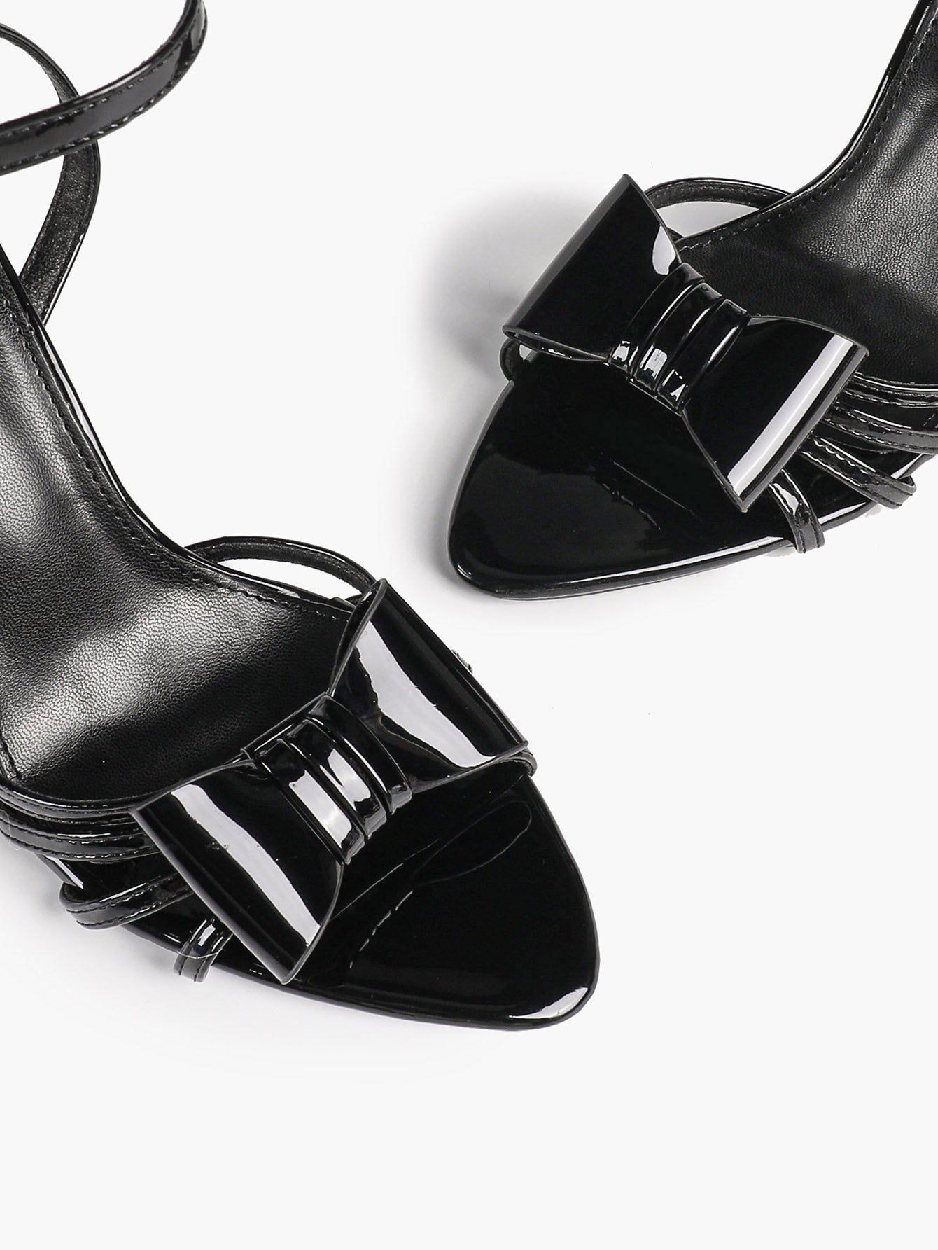Bow Heeled Sandals Open Toe Stilettos Brunch Date Casual Shoes