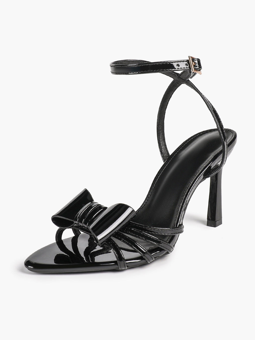 Bow Heeled Sandals Open Toe Stilettos Brunch Date Casual Shoes