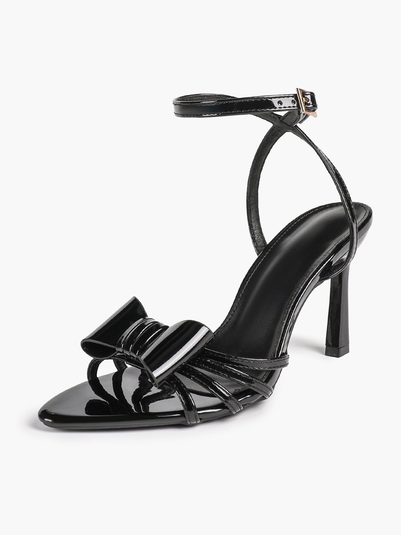Bow Heeled Sandals Open Toe Stilettos Brunch Date Casual Shoes