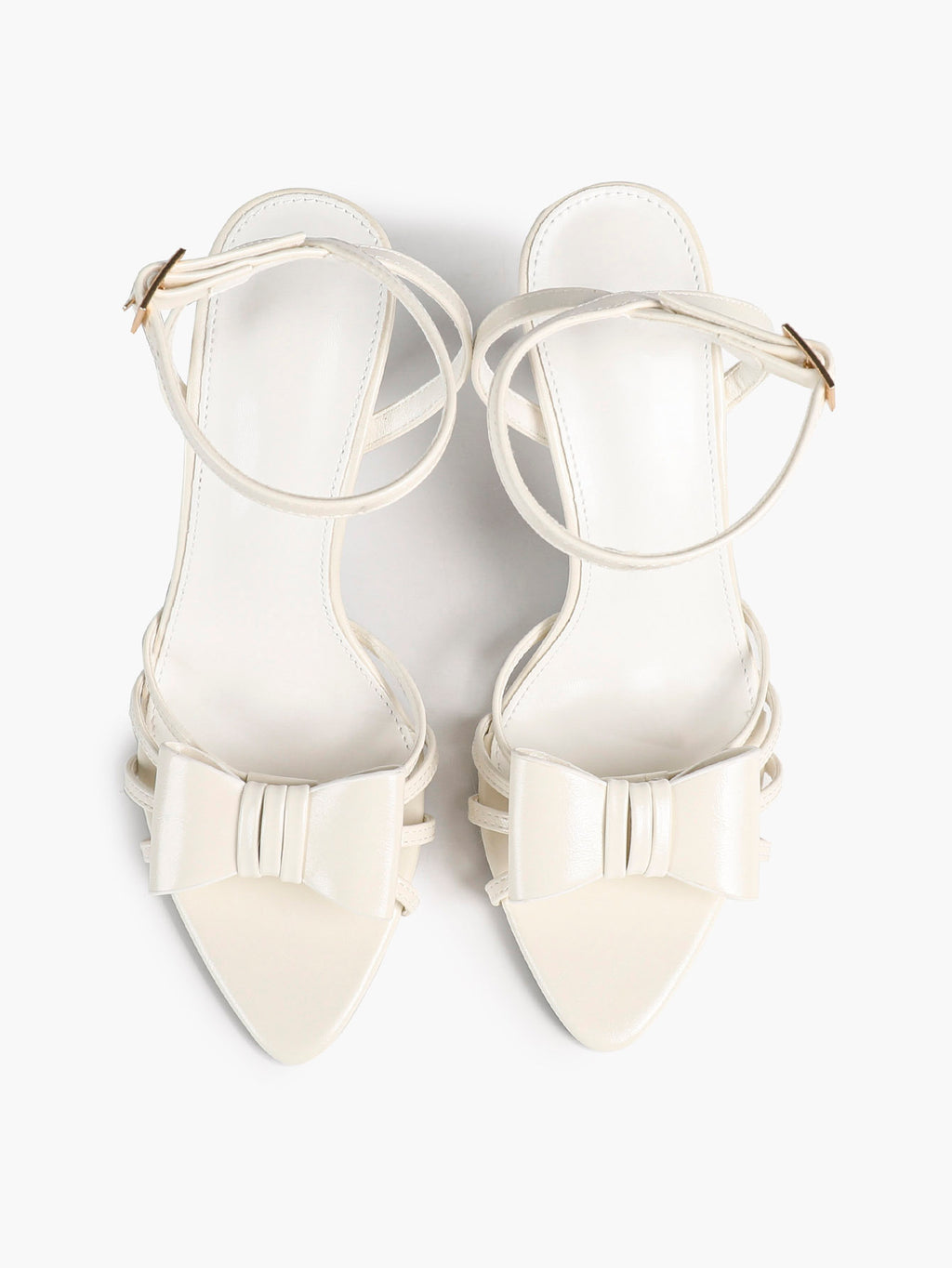 Bow Heeled Sandals Open Toe Stilettos Brunch Date Casual Shoes