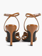 Bow Heeled Sandals Open Toe Stilettos Brunch Date Casual Shoes