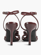 Bow Heeled Sandals Open Toe Stilettos Brunch Date Casual Shoes