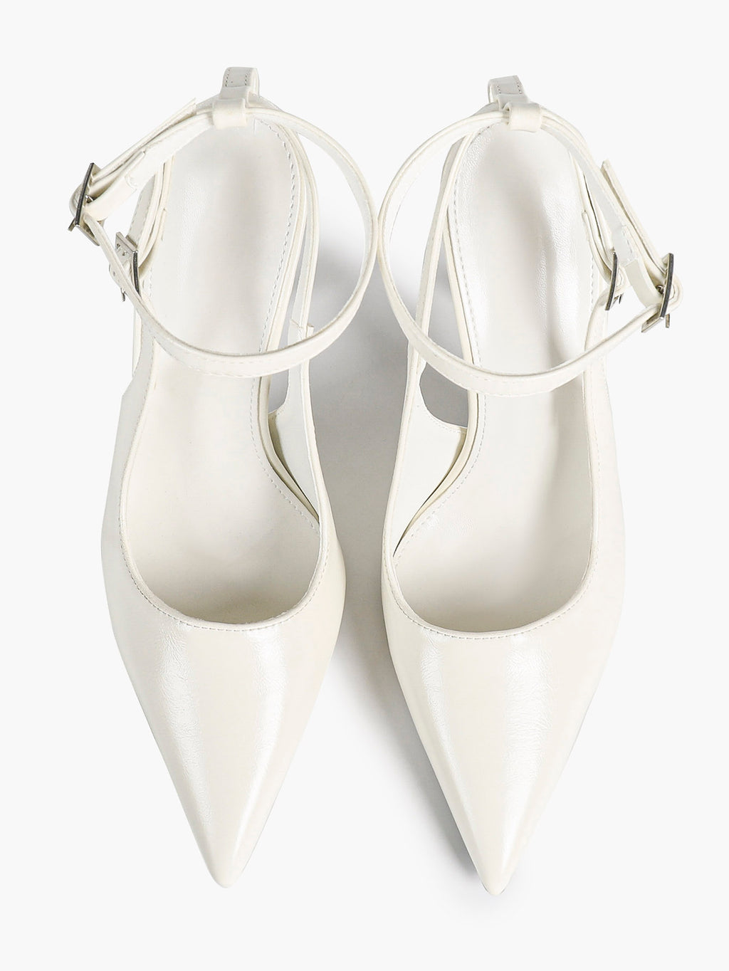 Pointed Toe Ankle Strap Pumps Adjustable Buckle Stiletto Heels Elegant Shoes Office Party
