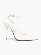 Pointed Toe Ankle Strap Pumps Adjustable Buckle Stiletto Heels Elegant Shoes Office Party