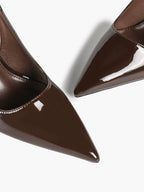 Pointed Toe Ankle Strap Pumps Adjustable Buckle Stiletto Heels Elegant Shoes Office Party