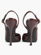 Pointed Toe PVC Cutout Slingback Heels Modern Stilettos Bridal Office Pumps