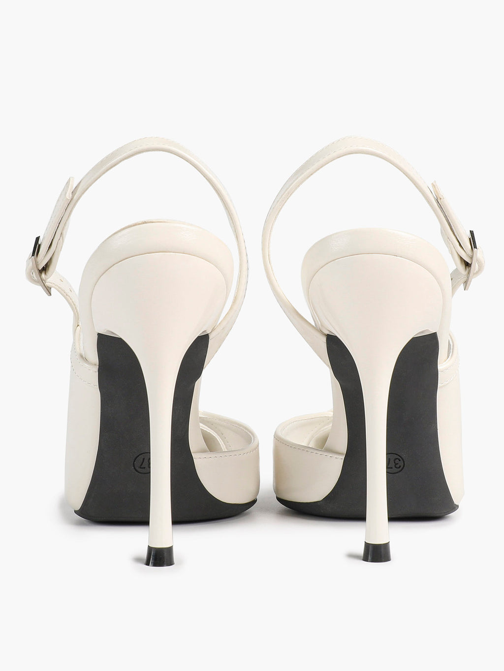 Pointed Toe PVC Cutout Slingback Heels Modern Stilettos Bridal Office Pumps
