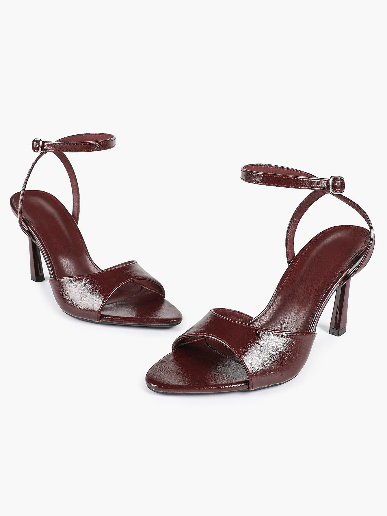Open Toe Ankle Strap High Heel Sandals Stiletto Heel Sandals Summer Party Date Night