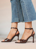 Open Toe Ankle Strap High Heel Sandals Stiletto Heel Sandals Summer Party Date Night