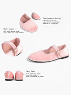 Women's Woven Mary Jane Flats Brown Trim Slip On Shoes Vacation Dailywear Shoes ISHIFIVAN