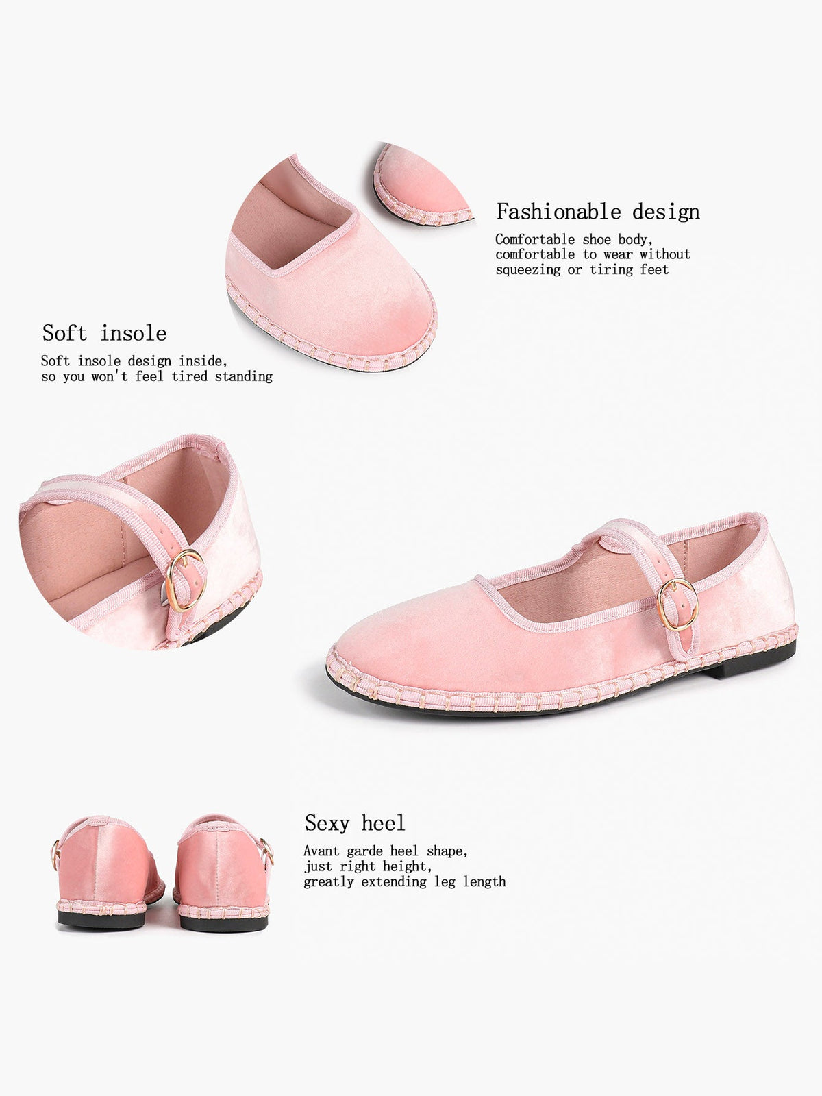 Women's Woven Mary Jane Flats Brown Trim Slip On Shoes Vacation Dailywear Shoes ISHIFIVAN