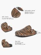 Bohemian Print Fabric Clogs Adjustable Buckle Casual Slip-On Birkenstock-Style Shoes
