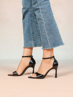 Women's Ankle Strap Heeled Sandals Workwear Office Sandals