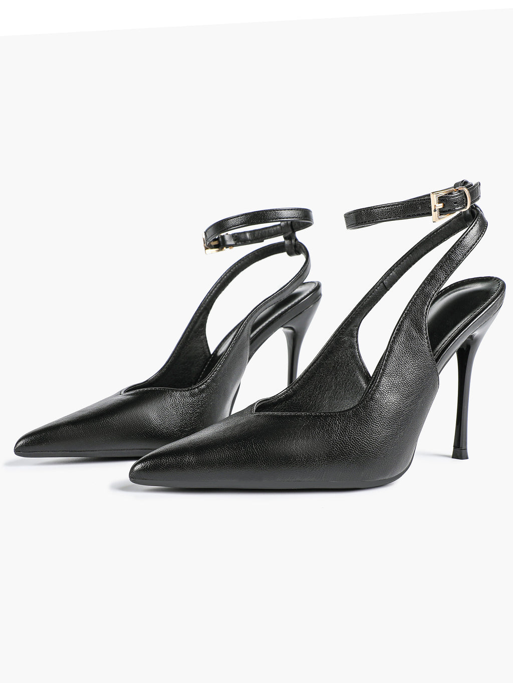 Pointed Toe Ankle Strap Classic Heels – Office Evening Pumps