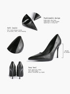 Classic Pointed Toe Stiletto Heels - Office Business Meetings Shoes