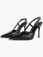 Pointed Toe Slingback Stiletto Heels | Elegant Dress Pumps