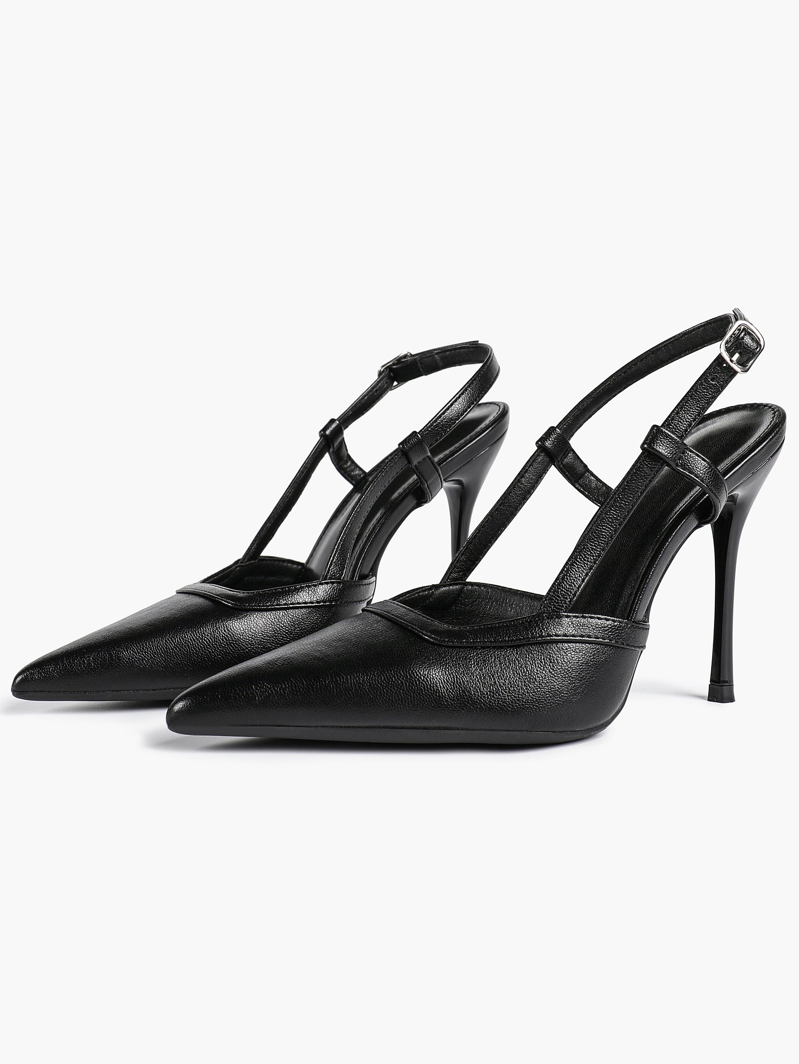 Pointed Toe Slingback Stiletto Heels | Elegant Dress Pumps