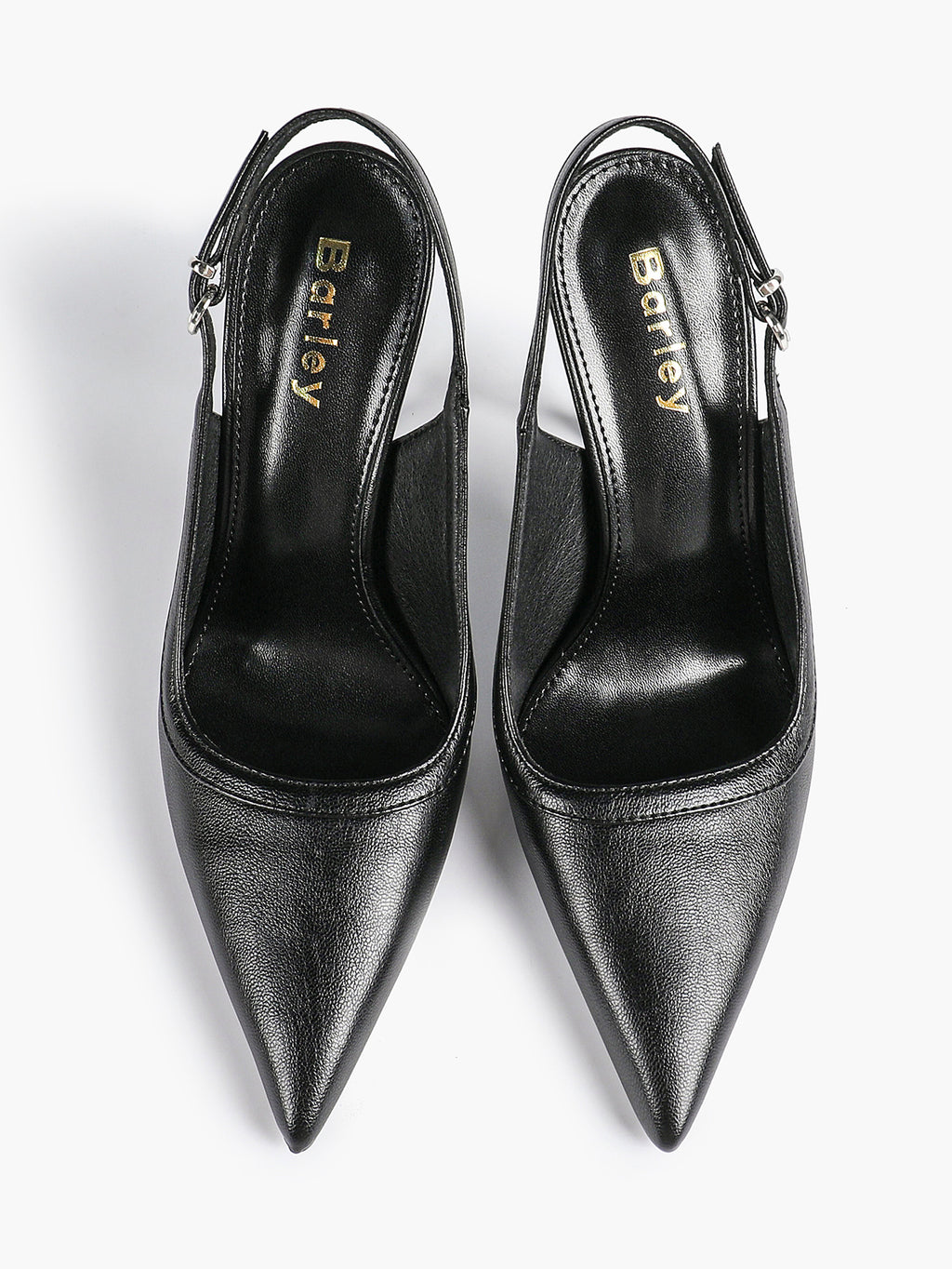 Glossy Patent Slingback Heels | Pointed Toe Formal Heels
