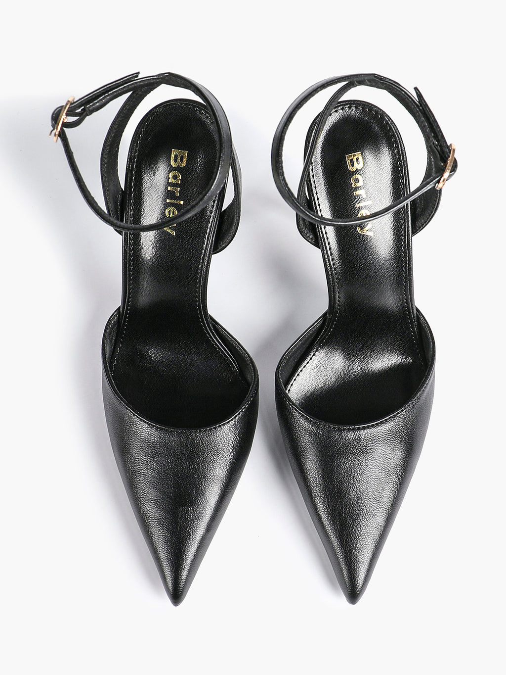 Classic Pointed Toe Ankle Strap Stilettos - Formal Event Heels