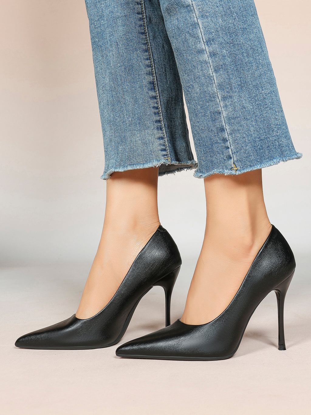 Classic Pointed Toe Stiletto Heels - Office Business Meetings Shoes