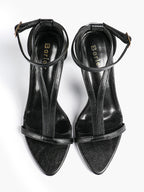 Women's Pointed Toe T-Strap High Heel Sandals -Summer, Wedding Guest, Date Night