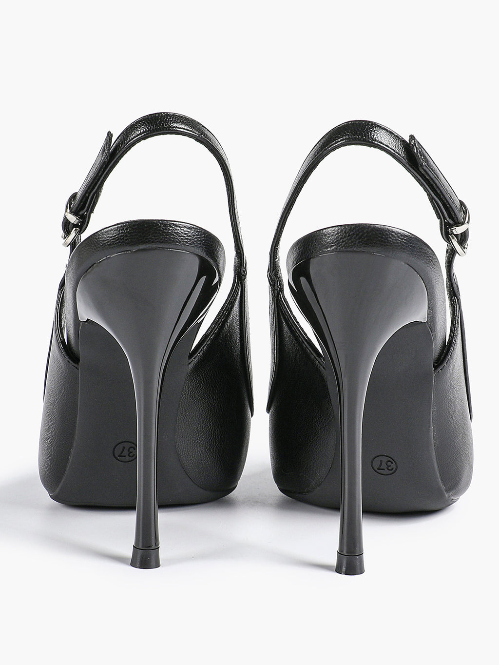 Glossy Patent Slingback Heels | Pointed Toe Formal Heels