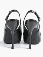 Glossy Patent Slingback Heels | Pointed Toe Formal Heels