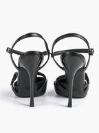 Double Strap Slingback Pointed Toe Stiletto Heels - Mary Jane Style Pumps