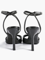 Open Toe Single Band Ankle Strap Heels Adjustable Sandals for Summer Date