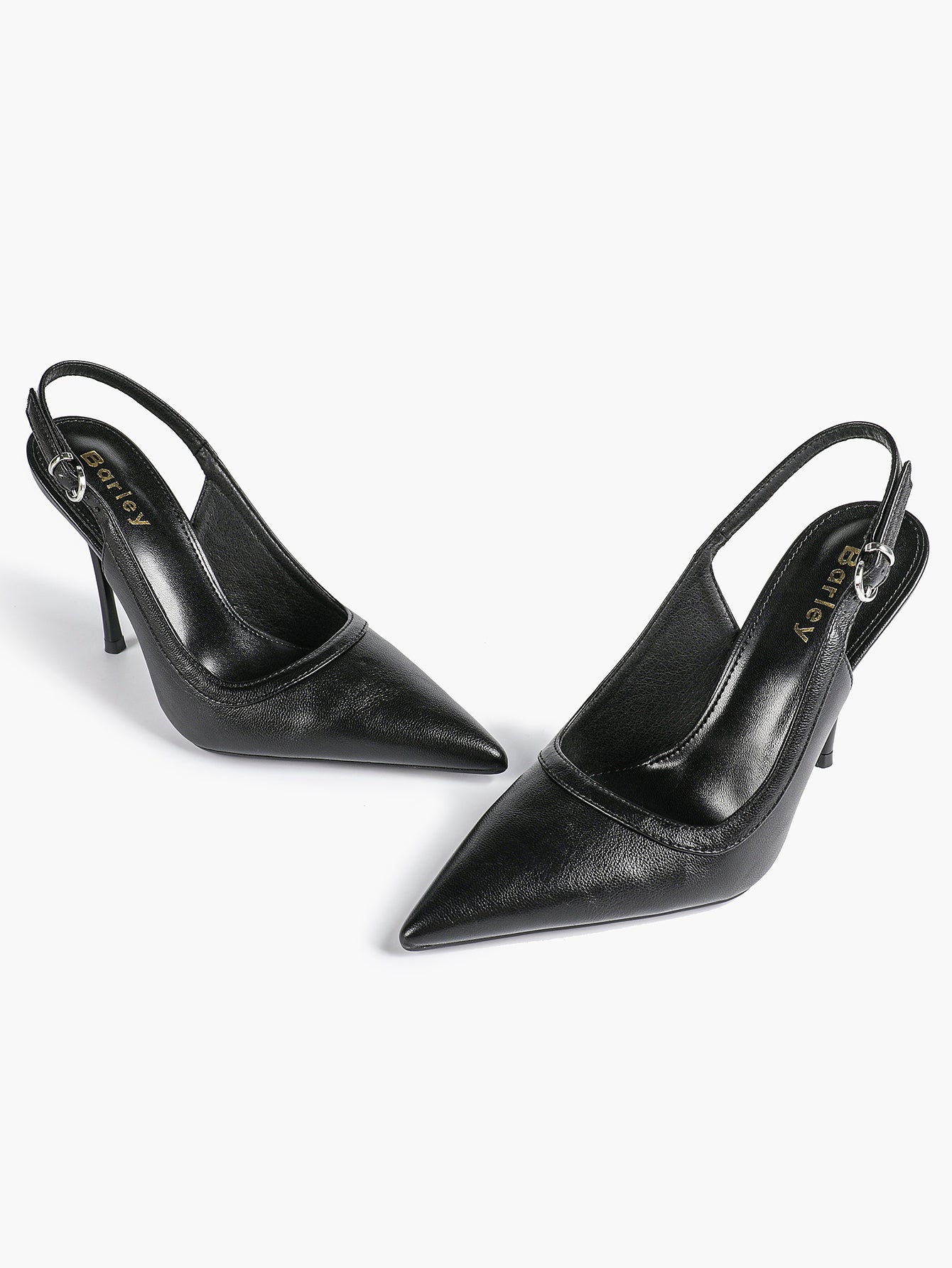 Glossy Patent Slingback Heels | Pointed Toe Formal Heels