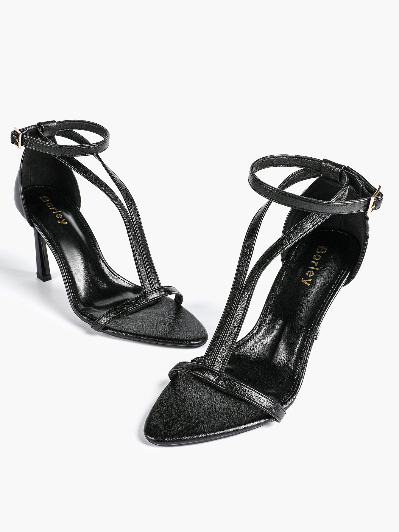 Women's Pointed Toe T-Strap High Heel Sandals -Summer, Wedding Guest, Date Night