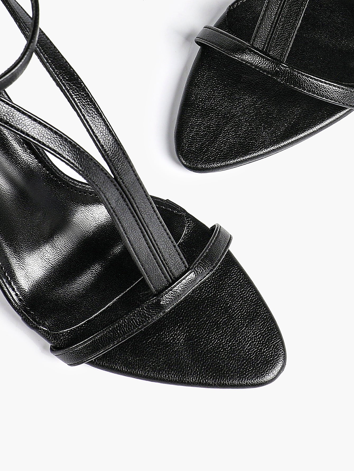 Women's Pointed Toe T-Strap High Heel Sandals -Summer, Wedding Guest, Date Night